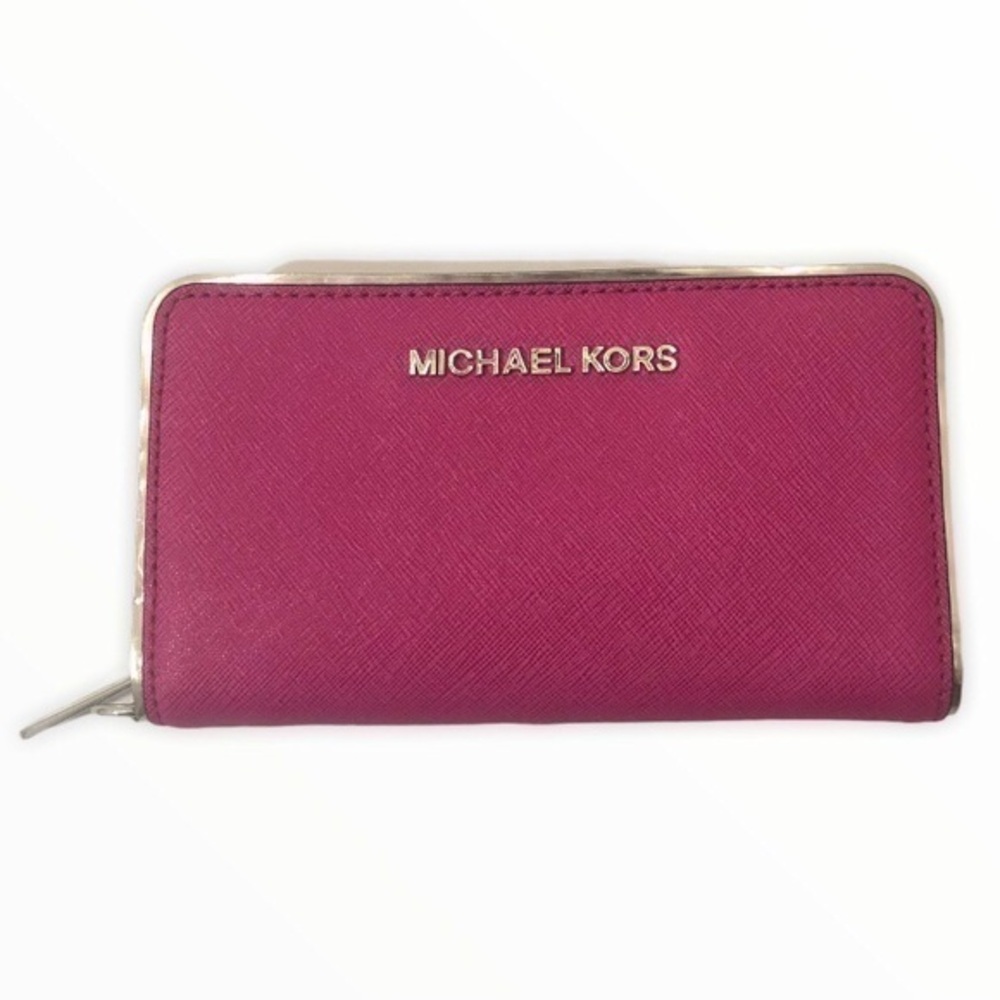 Michael kors pink wallet zipper - Picture 1 of 10